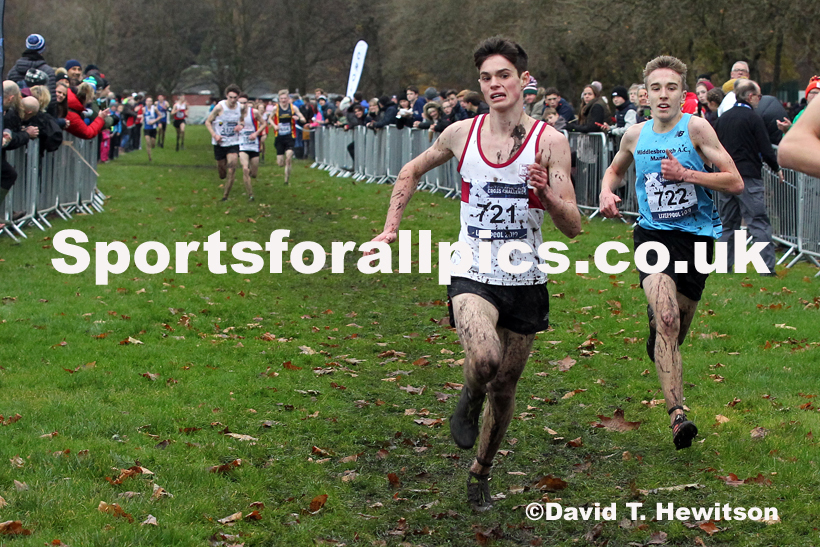 Mens under-17s, 2019 European Cross Country Trials and British Cross Challenge, Sefton Park, Liverpool.  Photo: David T. Hewitson/Sports for All Pics